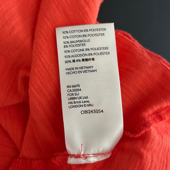 Free People Turn It Up Flowy Boho Tank Orange Size Small - Picture 7 of 8